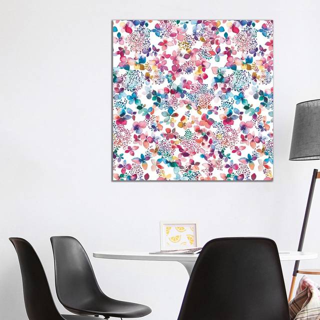 Hydrangea Colourful by Ninola Design - Wrapped Canvas Art Prints (93.98cm H x 93.98cm W x 1.91cm D)
