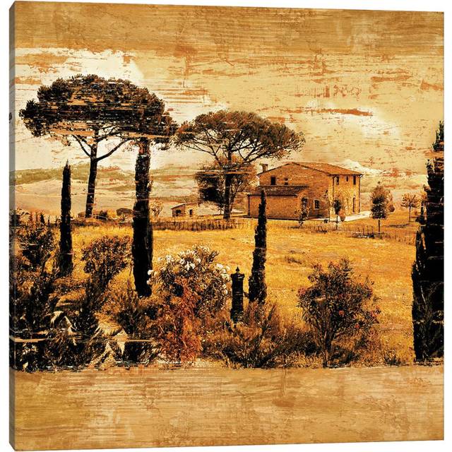 Tuscan Countryside I - Wrapped Canvas Graphic Art (45.72cm H x 45.72cm W x  1.91cm D)