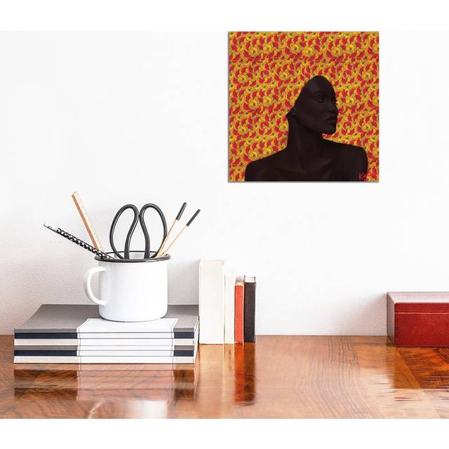 Wax Series III by Adekunle Adeleke - Wrapped Canvas Art Prints (30.48 cm H x 30.48 cm W)