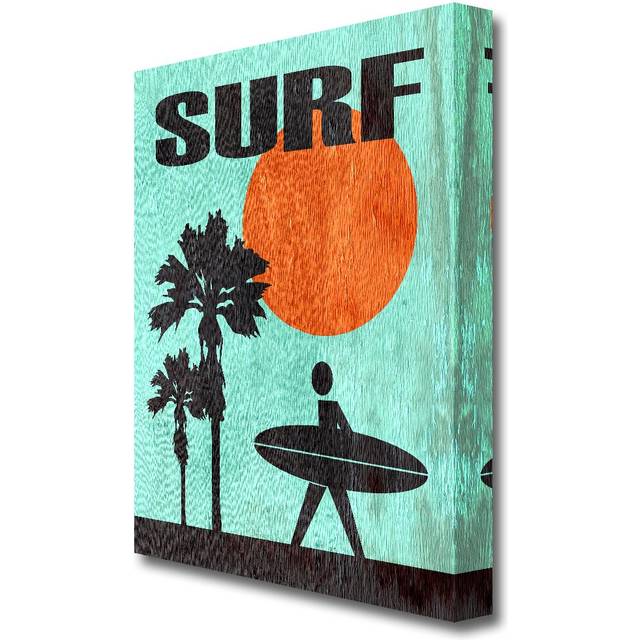 'Surf Time' Graphic Art Print on Canvas (81.3 cm H x 50.8 cm W)
