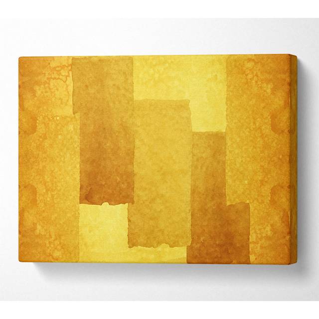 Rollers Of Yellow Paint Canvas Watercolour - Yellow;Multicolour (35.6cm H x 50.8cm W x 10cm D)