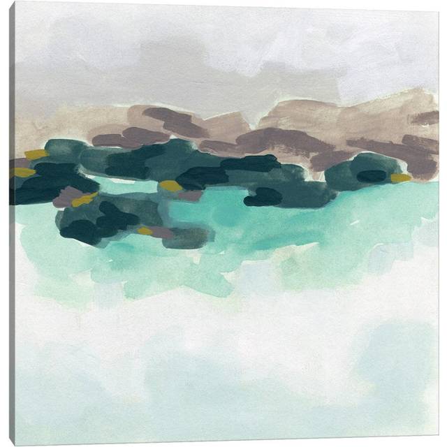 Sea Glass Coast I by June Erica Vess - Wrapped Canvas Painting (30.48 cm H x 30.48 cm W)