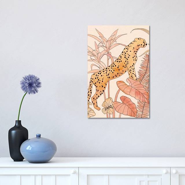 Blush Cheetah II by Annie Warren - Wrapped Canvas Graphic Art (30.48 cm H x 45.72 cm W)