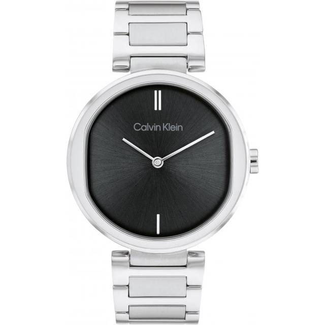 Calvin Klein Sensation Ladies' Black Dial Stainless Steel Watch