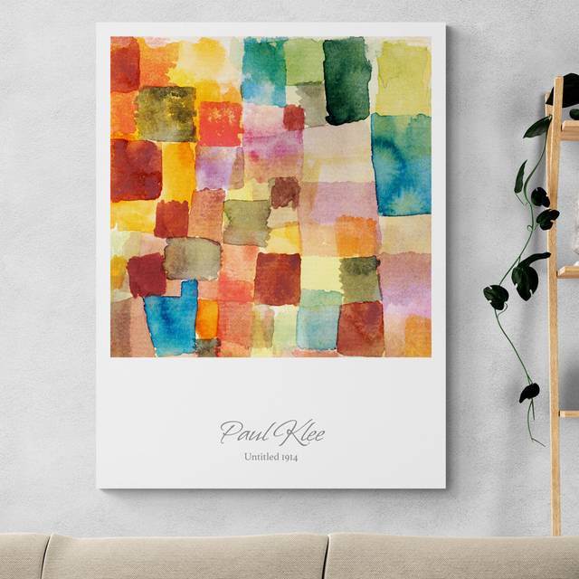 Untitled (1914) by Paul Klee - Wrapped Canvas Art Prints (61cm H x 41cm W)