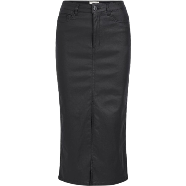 Object Objnaya Coated MW Skirt Noos Dam Midikjolar Stl. M - Från Magasin - Black (M)