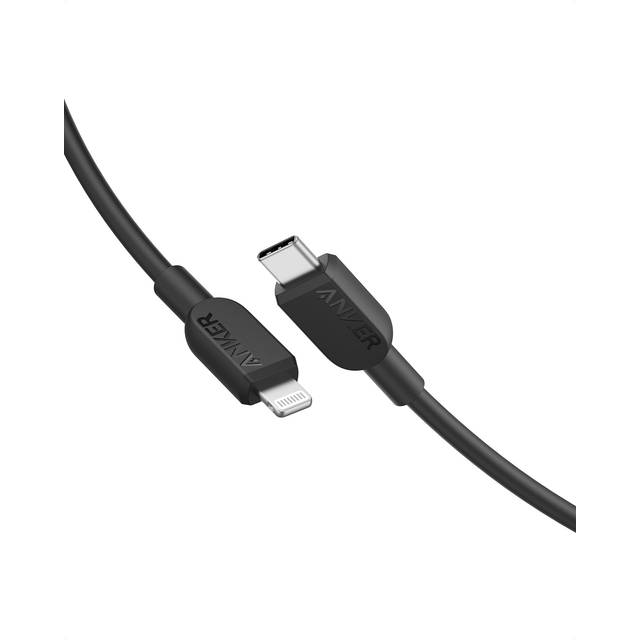USB C to Lightning Cable, 310 USB-C to Lightning Cable (Black, 3ft), MFi Certified, Fast Charging Cable for iPhone 14 Plus 14 14 Pro Max 13 13 Pro 12
