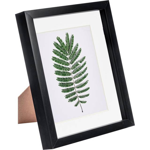 8" x 10" Black 3D Box Photo Frame - with 5" x 7" Mount - White Mount