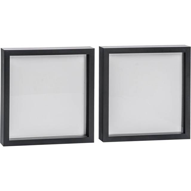 Nicola Spring - 3D Box Photo Frames - Black (51cm H x 51cm W x 3.5cm D)