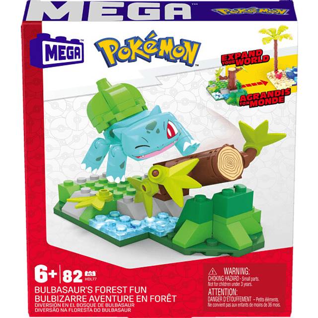 Mega Pokemon Bulbasaurs Forest Fun Building Set with 82 Compatible Pieces