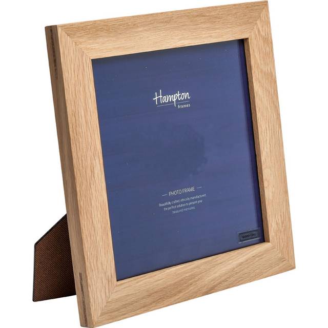 Hampton Frames 464857WO-FBA New England Solid Oak Wood 5x7in (13x18cm) Photo Frame Beautiful Mortise Corner Joints Table Top or Wall Hang