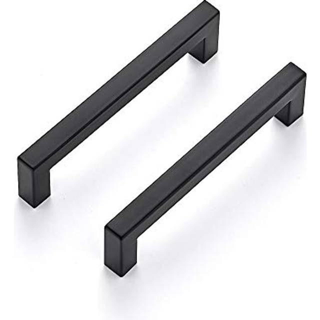 Ravinte 15 Pack 5 Inch Kitchen Square Cabinet Handles Matte Black Cabinet Pulls Black Drawer Pulls Kitchen Cabinet Hardware Kitc