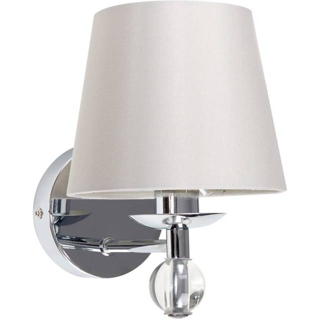 Melany 1 -Light Armed Sconce - Polished Chrome (21cm H X 16cm W X 20.5cm D)