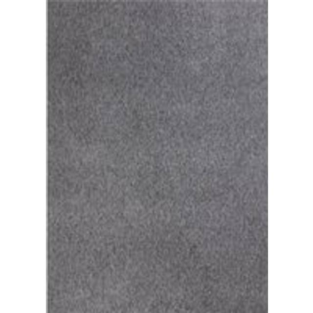 THE RUGS Flex Collection Solid Design Low Pile Living Room Rugs in Grey | 1000G | Size: 60cm x 110cm