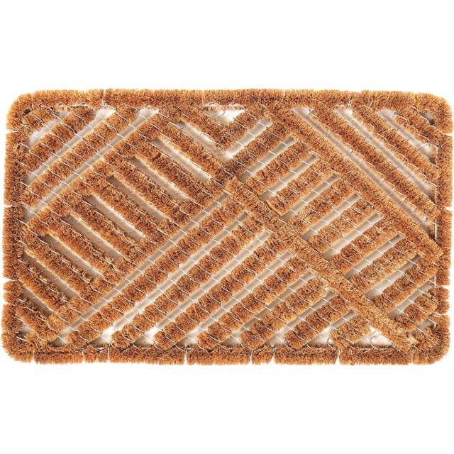 Charles Bentley Wood Boot Scraper Twist Door Mat - 75 x 295cm