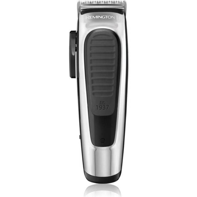 Remington hårtrimmerkit, 8 fasta kammar 3-25 mm, justerbar nivåspak för precision, förvaringsväska, sladd/sladdlös, självslipande blad i rostfritt stål, frisörkåpa, kam, hårklämmor, HC450