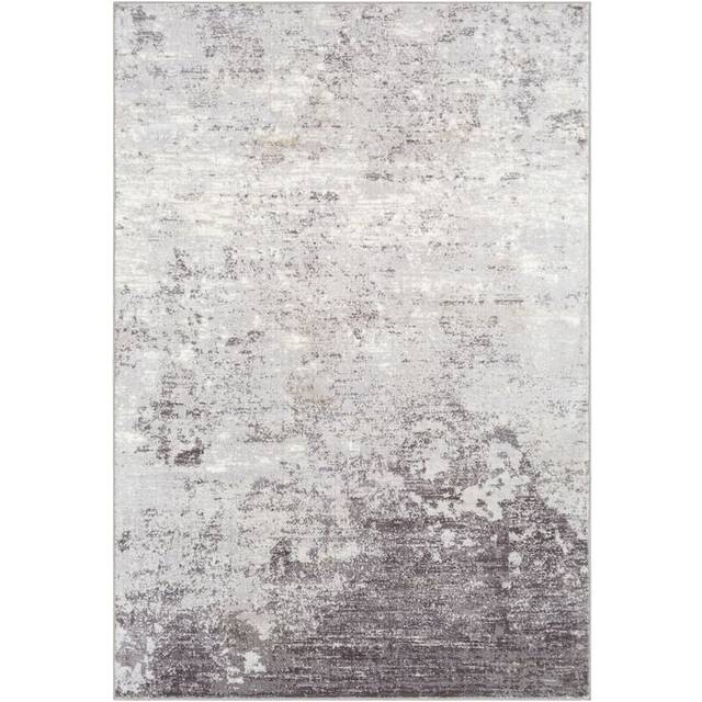 FIONA Abstract Modern Marble Area Rug - Grey - 160cm x 220cm