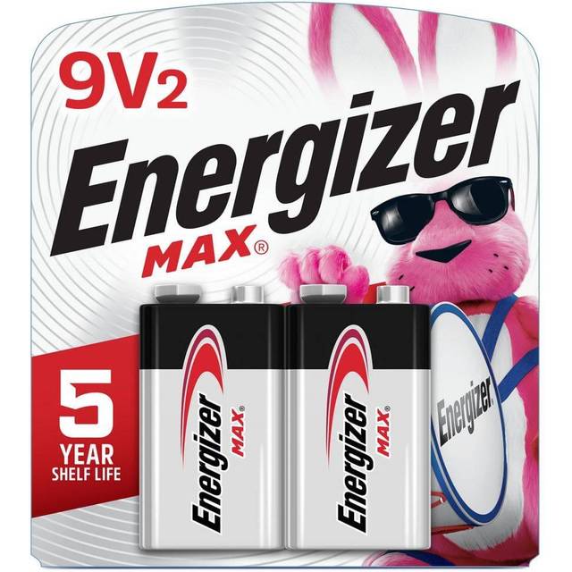 MAX Alkaline Batteries, 9-Volt, 2-Pk. -522BP-2