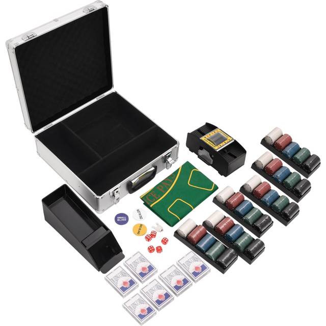 vidaXL Poker Chip Set 600 pcs 4 g