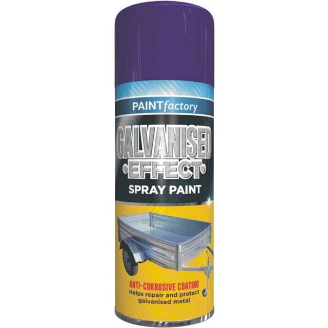 400ml Galvanised Effect Spray Paint Anti Corrosive Coat Protect Metal