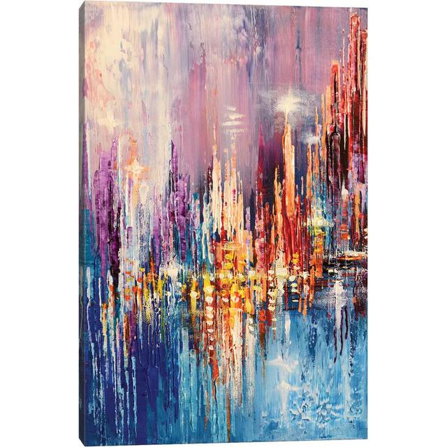 Tower Lights by Tatiana Iliina - Wrapped Canvas Graphic Art (20.32 cm H x 30.48 cm W)