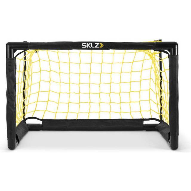 SKLZ Pro Mini Soccer Goal Set for For Indoor and Outdoor Kids Soccer 56 x 40 x 41 Japanese Children, Foldable, Use, Net, cm, Black/Yellow [Regular