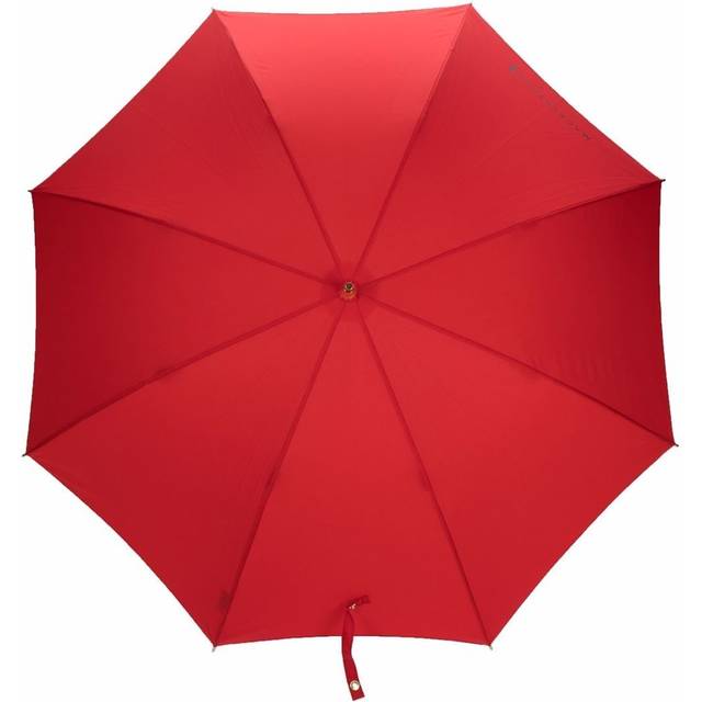 Mackintosh - Heriot whangee-handle stick umbrella - unisex - Bamboo/Polyester - One Size - Red