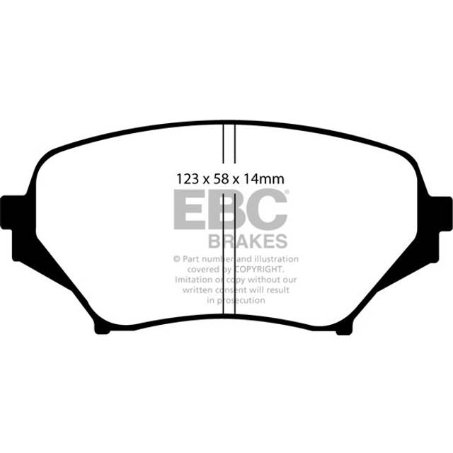 Ebc Yellowstuff / Yellow Stuff Performance Front Brake Pads - Dp41774r
