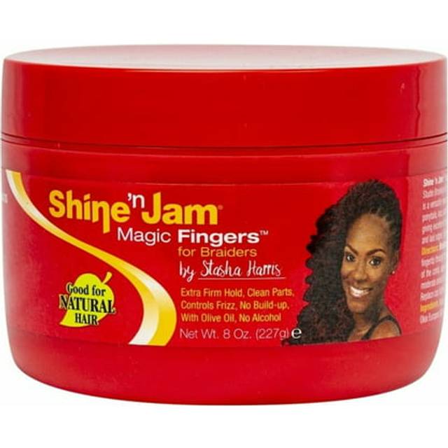Ampro Shine 'n Jam Magic Fingers For Braiders Extra Firm Hold Gel 16oz