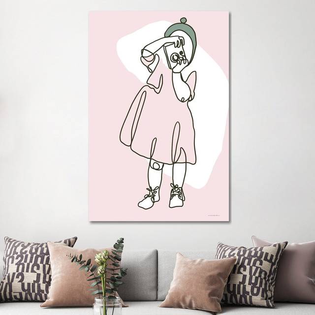 Toddler and Camera by Kamdon Kreations - Wrapped Canvas Painting (152.4cm H x 101.6cm W x 3.81cm D)