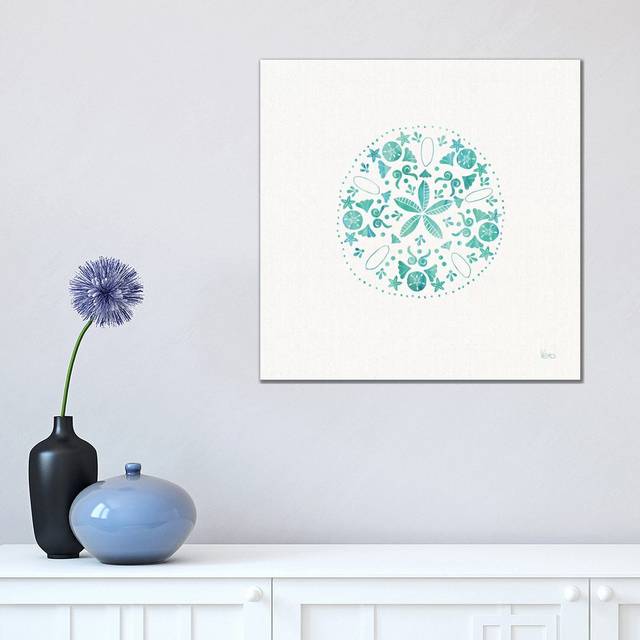 Sea Charms II Teal, No Words (45.72 cm H x 45.72 cm W x 1.91 cm D)