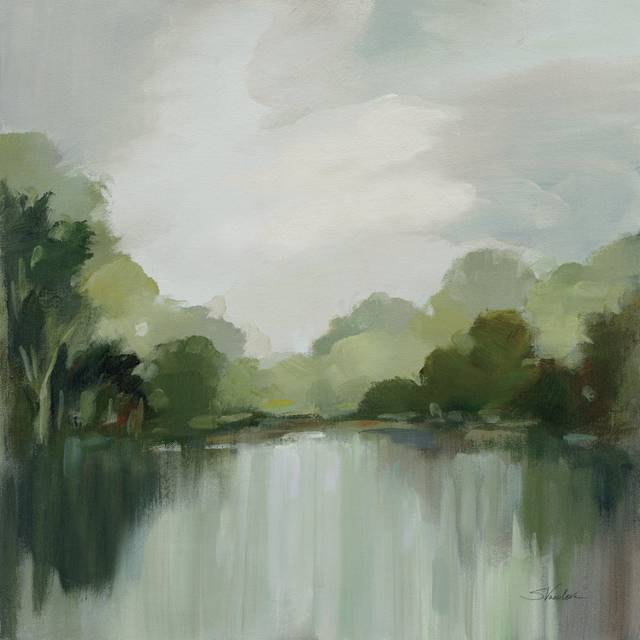Cool Spring Day Light by Silvia Vassileva - Wrapped Canvas Painting (30cm H x 30cm W)