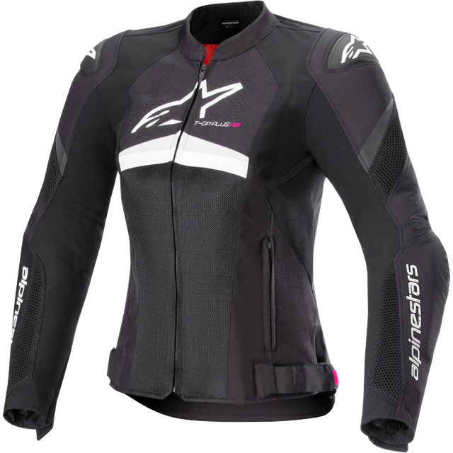 Alpinestars Stella T-GP Plus R V4 Airflow Ladies Motorcycle Textile Jacket, black-white, Size S for Men