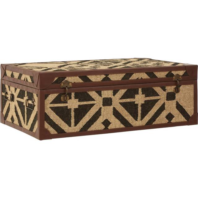 Bloomsbury Market Eastbourne Coffee Table With Storage Beige/Black;Beige/Black 36cm H X 102cm W X 60cm D