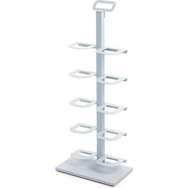 5 Pair Shoe Rack - White (5)