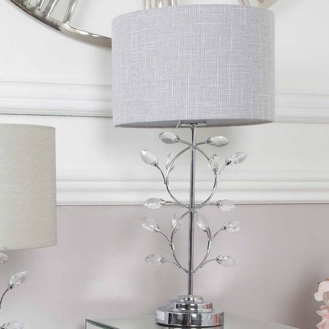 Golders Luxury Table Lamps, 53cm Bedside Buffet Lamp with Metal Base and Linen Shade (53cm H X 28cm W X 28cm D)
