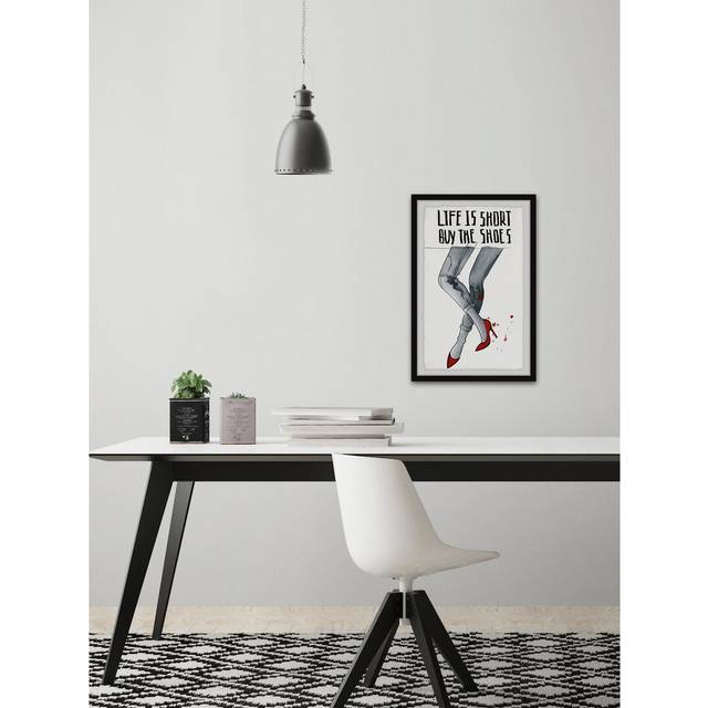 Buy the Red Shoes - Picture Frame Art Print on Paper (61cm H x 41cm W x 3.81cm D)