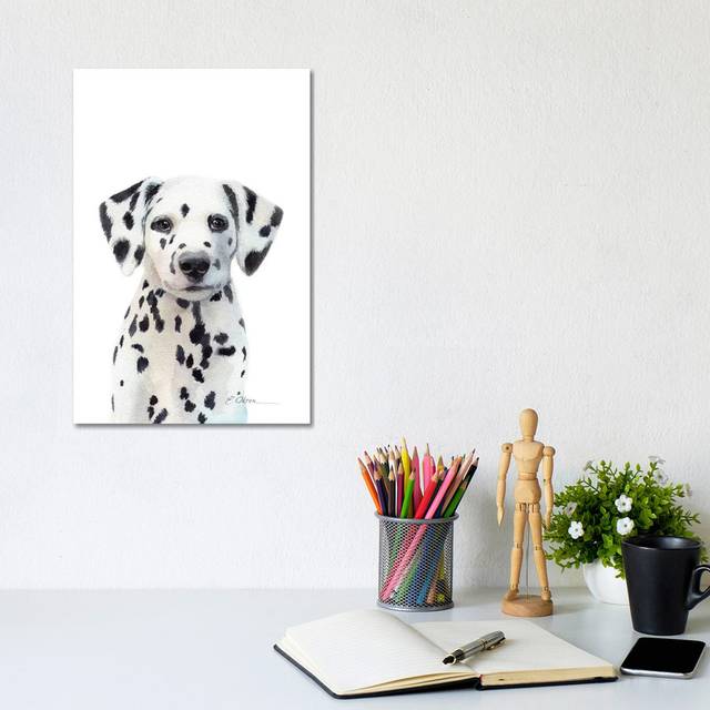 Dalmatian Puppy by Watercolor Luv - Wrapped Canvas Painting (30.48cm H x 20.32cm W x 1.91cm D)