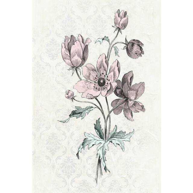 Victorian Blooms II - Wrapped Canvas Art Prints (30cm H x 20cm W x 3.8cm D)