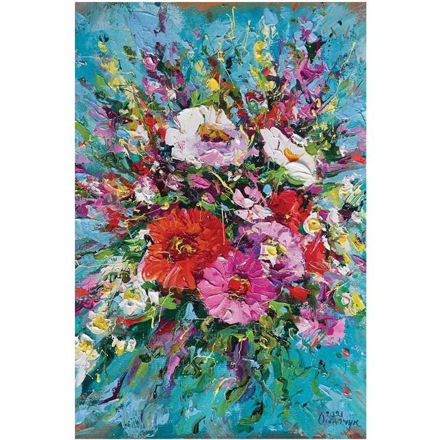 Bouquet IV by Andrej Ostapchuk - Wrapped Canvas Graphic Art (45.72cm H x 30.48cm W x 1.91cm D)