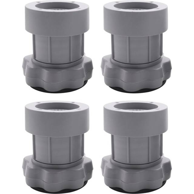 4PC Adjustable Washing Machine Anti Shock Non Slip Feet Mat Fridge Floor Furniture Protector-Gray