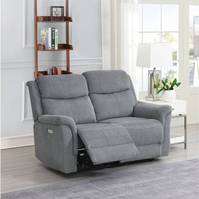 Abass Remi 155Cm Pillow Top Arm Reclining Loveseat - Grey (103cm H X 155cm W X 98cm D)
