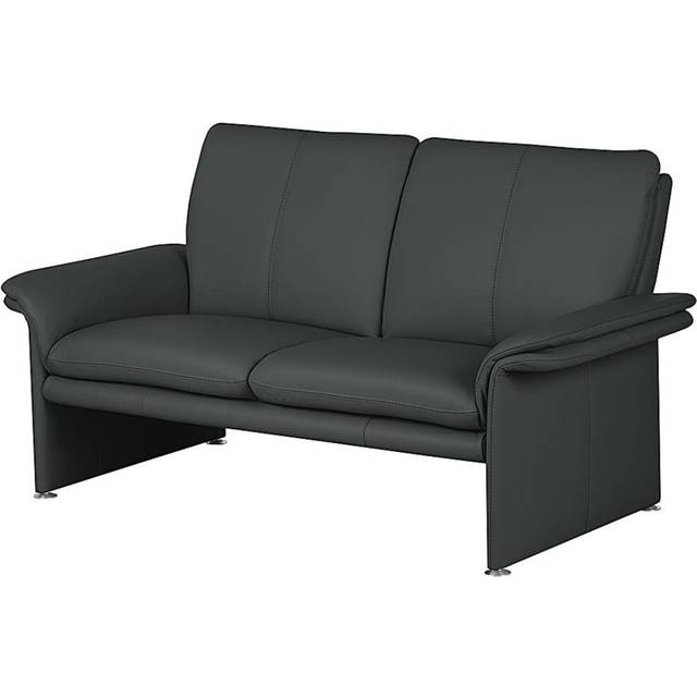 Abby-Gayle Genuine Leather 2 Seater Loveseat - Anthracite (90cm H X 164cm W X 88cm D)