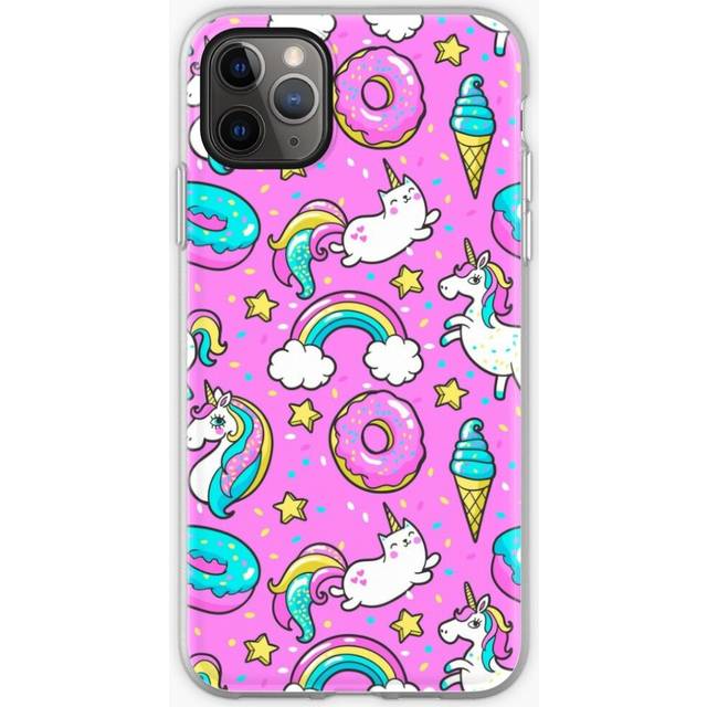 Phone Case Pink Unicorn Doughnut Rainbow Ice Cream Stars for iPhone Samsung 14 13 12 11 Plus Pro Max Galaxy S23 S22 Ultra Note 20 10