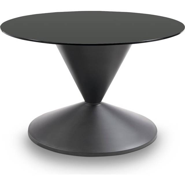 Small Round Coffee Table - Black (49.3cm H X 80cm W X 80cm D)