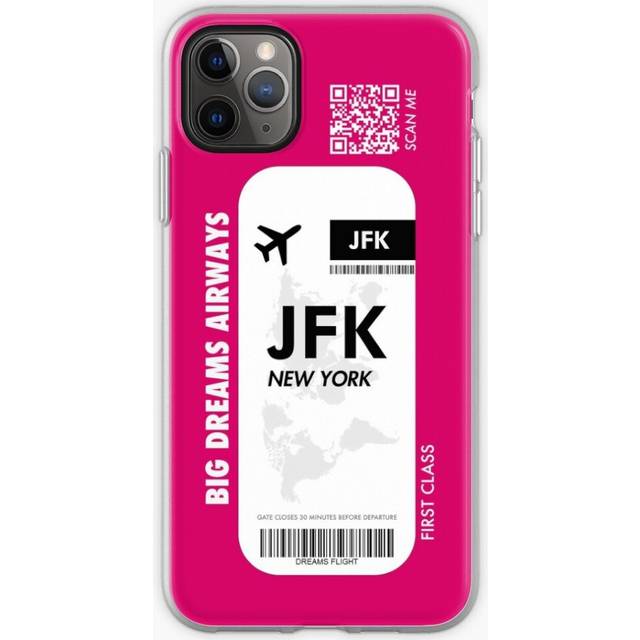 Phone Case JFK New York Flight Coupon k for iPhone Samsung 14 13 12 11 Plus Pro Max Galaxy S23 S22 Ultra Note 20 10