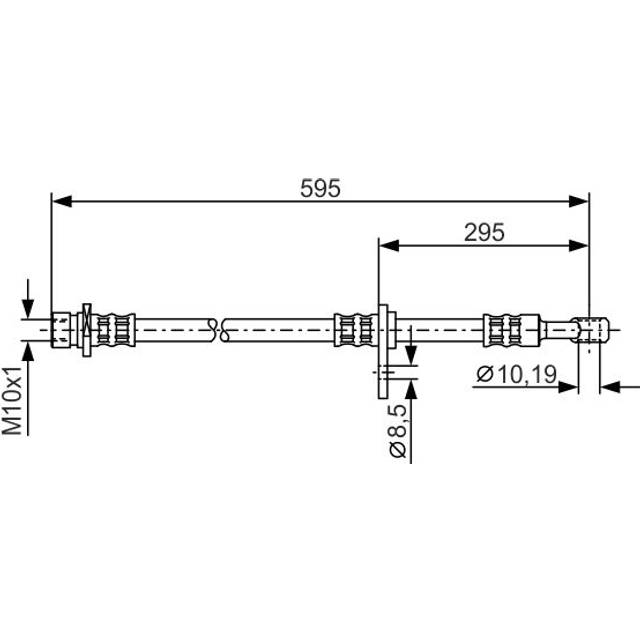 Bosch Brake Hose BH936 - 1987481044