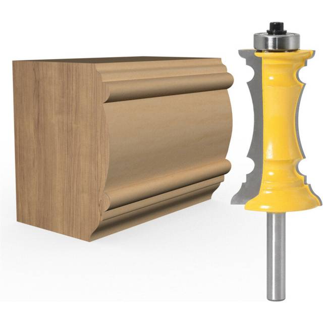 (29.5x90mm+38.1x115mm) 8mm Shank 38mm 64mm Miter Frame Molding Router Bit Line knife Door knife Tenon Cutter for Woodworking Tools