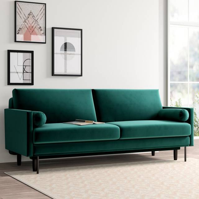 Clic Clac Sofa Bed - Cactus Green (90cm H X 212cm W X 96cm D)