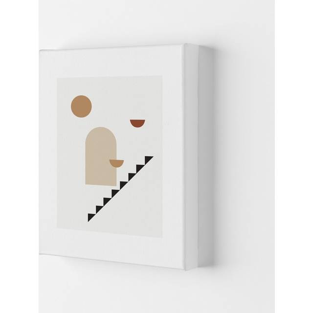 Mica Sand N26 by Pixy Paper - Graphic Art - Wrapped Canvas (42cm H x 29.7cm W x 4cm D)